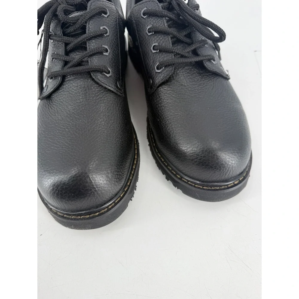 Dr. Scholls Harrington II Oxford Men 10.5W Black Slip Resistant Work Shoes NWT